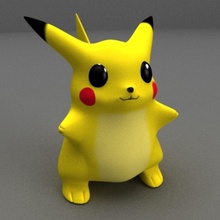 pikachu hayvan karakter critter yalnız model pokemon kurt 3d print model - Mito3D