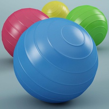 pilates com bola 3d picasso bolas barra o azul calorias equipamento exercício fitness verde ginásio saúde jimnastic de lazer estilo vida modelo pilatesball cor-de-rosa plástico render esporte 3d print model - Mito3D