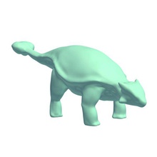 pinacosaurus v1 dinozorlar yazdırılabilir lowpoly 3d print model - Mito3D