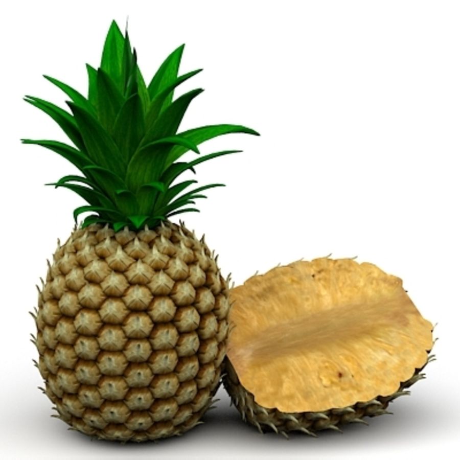 Ananas ananas coboide Essen Obst Modell Kiefer pflanze Themen tropical die vegetation 3D print model - Mito3D