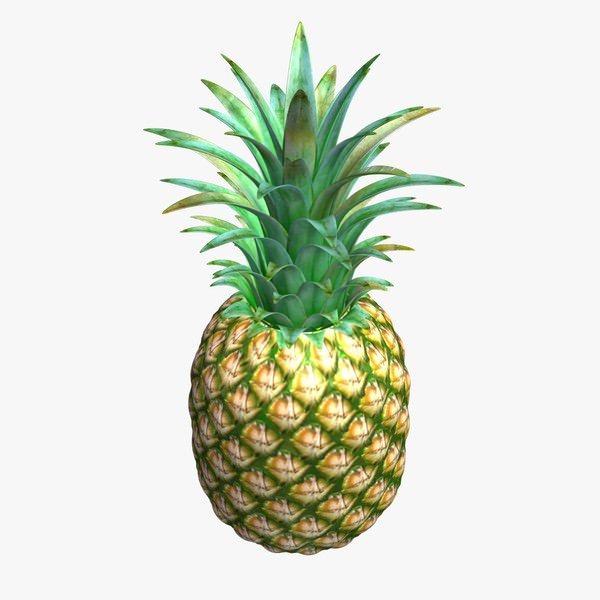 pineapple v1 food printable lowpoly 3D print model - Mito3D