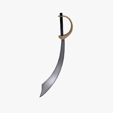 pirata espada 3svapp de batalla la cuchilla corte inferior medieval cuerpo a el metal modelo arma 3d print model - Mito3D