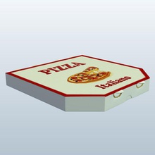 pizza kutusu v2 kaplar yazdırılabilir lowpoly 3d print model - Mito3D