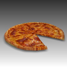 pizza cheese 3ds czorg fastfood food lower obj poly restaurant x 3d print model - Mito3D