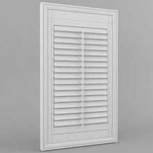 plantation shutters 3d architectural architecture blind boarini cover curtains draped elements exterior interior louvre max model picture rod shaded shutter slat vented vray wall window 3d print model - Mito3D