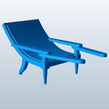 planters chair v1 furniture printable lowpoly 3d print model - Mito3D