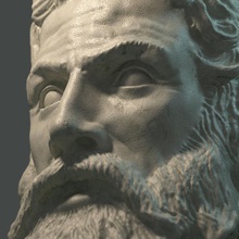plaster head men 3d 4r6 anatomy antique antiquity architecture art character draws elements face guys gypsum hellenic human lesson male man max model painter ray school sculpture squark statue v zbrush 3d print model - Mito3D
