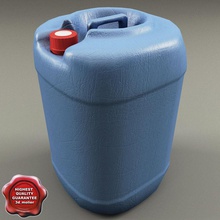 plastic barrel 3d molier 3ds box can canister car container explosive flammable fuel gasoline jerry liquid max military model petrol tank vehicle vray water 3d print model - Mito3D