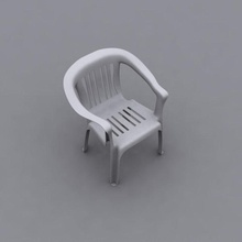 plastic chair decoration furnishings furniture zoo m 3d print model - Mito3D