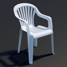 plastic chair architecture cafe camp furnishings furniture garden household model monobloc outdoor patio picnic pool sea snailhouse sun 3d print model - Mito3D