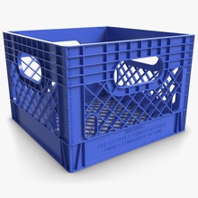 plastic crate 3 box container cutcat equipment freight indoors industrial industry model rack storage transportation warehouse 3d print model - Mito3D