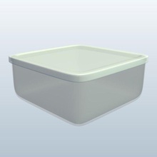 ekstra küçük v1 plastik gıda saklama depolama kaplar yazdırılabilir lowpoly 3d print model - Mito3D