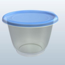 plastic food storage small v1 containers printable lowpoly 3d print model - Mito3D