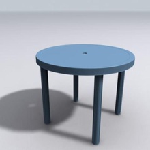 table en plastique de l'architecture café camp l'ameublement le mobilier jardin ménage plein air pique-nique piscine la mer snailhouse soleil 3d print model - Mito3D