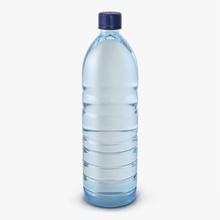 2 plastik su şişesi 3d molier içecek boş mavi şişe kap temiz soğuk içme gıda taze tam sağlık sağlıklı uluslararası sıvı mineral model arıtılmış şeffaf 3d print model - Mito3D