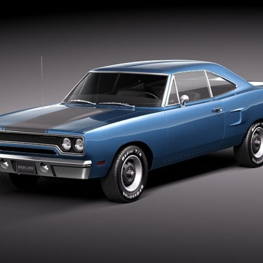 plymouth road runner 1970 1969 bird auto classico coupé daytona veloce il muscolo oldtimer strada roadrunner corridore sport squir super superbird usa veicolo vintage 3D print model - Mito3D