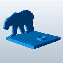 l'ours polaire v1 polaires animaux imprimable lowpoly 3d print model - Mito3D