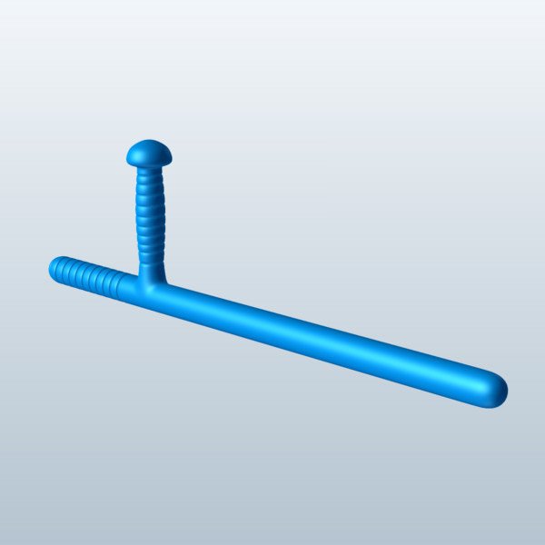 polis baton v1 silah zırh yazdırılabilir lowpoly 3D print model - Mito3D