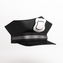 polizia cap accessorio l'esercito batch capitano carattere vestiti difesa luce verde militare modello di orgoglio sceriffo 3d print model - Mito3D