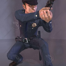 agent de police caractère application la loi jeu garde les gars l'homme ixtibir sexe masculin modèle un policier sécurité trooper 3d print model - Mito3D