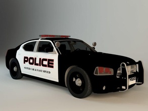Polizei super-Auto 3d ali ammar auto Auto cop fbx Innenraum max Modell obj Patrouille realistisch sind sheriff sport super syed usa Fahrzeug vray 3d print model - Mito3D