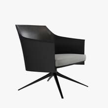 poliform stanford chair jean-marie massaud 2016 armchair black cabinet classic contemporary decoration design dining furnishings furniture interior jean leather live marie model modern realistic ruwolf 3d print model - Mito3D