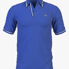 camisa de polo lacoste 3d prendas vestir la belleza azul casual carácter ropa vestido moda el golf jersey max modelo simpson15 deporte t tenis torso camiseta vray 3d print model - Mito3D