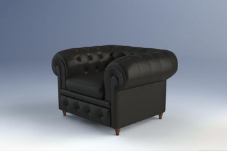 poltrona frau chester la sedia chesterfield classico contemporanea il design arredamento mobili in pelle live lounge mahoosive 3d print model - Mito3D
