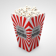 popcorn 4d big butter c4d Kino cinema4d mais Unterhaltung fabiovalle3d Essen Spaß Modell Film Verpackung pop Salz snack theater 3d print model - Mito3D