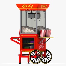 2 popcorn arabası bina araba sepeti çizgi film sinema şehir Mısır içme yemek adil hızlı gıda eğlenceli oyun tatil çocuk model pop patlamış mısır stall dur toon oyuncak kamyon van araç köy virtualhorizonstudio 3d print model - Mito3D