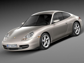 porsche 911 996 carrera 1997-2001 1997 1998 1999 2000 2001 voiture un coupé rapide allemagne l'intérieur de modèle berline sport squir véhicule 3d print model - Mito3D