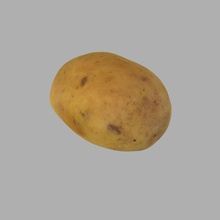 potato cooked dinning eat food kitchen model photoreal realistic realstuff3d scan vegetable 3d print model - Mito3D