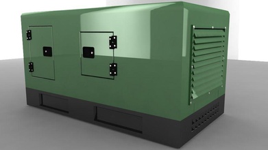 generador de energía eléctrico la tela el industrial luz máquina modelo pixelencode planta poder 3d print model - Mito3D