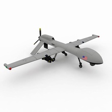 predator drone 3ds aircraft airplane bomb bomber camera computer engine flight fly fuel gas gun jet max military missile model motor mvcomputers plane propeller recon war weapon wing 3d print model - Mito3D