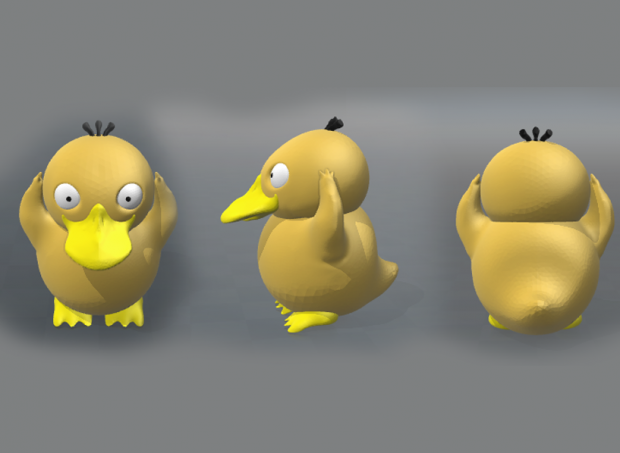 psyduck pokemon characters 3D print model - Mito3D