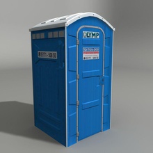 kamu tuvalet mavi mimarlık banyo biotoilet kuru elemanları guntarslv john lav loos model açık plastik port porta taşınabilir lazımlık halk wc 3d print model - Mito3D