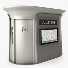 les toilettes publiques de l'architecture placard éléments le lavabo l'homme carte modèle paris personnes public salle repos sanisette stefeu rue des vray l'eau wc femme 3d print model - Mito3D