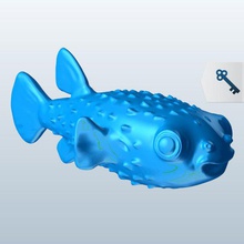 les poissons-globes v1 l'aérosol-doseur du poisson aquatiques vie imprimable lowpoly poissons de la aquatique 3d print model - Mito3D