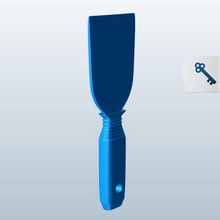 putty knife v1 Messer tools - Ausrüstung bedruckbar ist lowpoly Werkzeuge-Ausrüstung 3d print model - Mito3D
