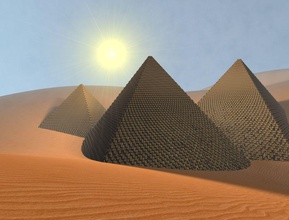 piramide antichi arabi architettura edificio cammello cleopatra colonna deserto dhaivatfilms egitto il cancello giza grande storico storia punto di riferimento modello pharaon piramidi sfinge struttura templi 3d print model - Mito3D