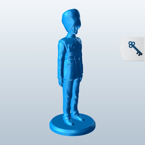 queensguard v1 queens de la guardia personas imprimible lowpoly 3D print model - Mito3D