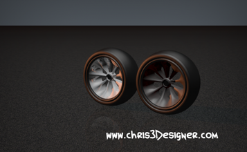 racing wheel 2 car ferrari future vehicles 3d print model - Mito3D