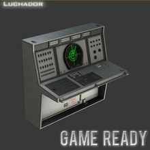 radar console game ready air army computer electronic electronics force lower lowpoly luchador marine model monitor navy poly sam screen 3d print model - Mito3D