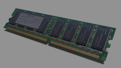 ram ddr1 256 chipped component computer ddr dellgt96 desktop dimm electronics mb memory model module pc 3d print model - Mito3D