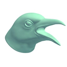 ravencawing v1 raven cawing animali stampabile lowpoly 3d print model - Mito3D