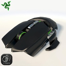 razer ouroboros mouse assets computer cordy design device electronics futuristic game gamer lower max mmo model modern new obj poly prb ready render transform 3d print model - Mito3D