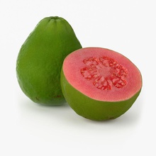 realistico di guava, frutto ritagliare esotici cibo fresco frutta guava hyperreal succo succosa modello bello nicemodels fotorealistiche la pianta vero realistici red fetta gambo tropic tropicale verdure 3d print model - Mito3D