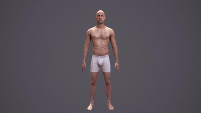 realistic human man - basic rig lod2048 169mbody 3dcharacter anatomy body character gameasset gamecharacter gamedev guys head indiegame male mecanim midres model people photogrammetry scanlab ue4 unity3d unrealengine vr 3d print model - Mito3D