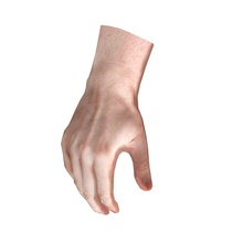 realistic low-poly hand base mesh anatomy autodesk blender body character extremities game guys human humanoid limbs lower male man member model noisychain poly rig texture 3d print model - Mito3D