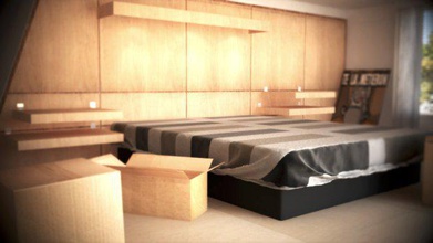 realistische Zimmer Haus modern Gebäude Architektur 3d print model - Mito3D